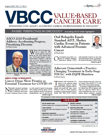August 2020, Vol 11, No 4 | Payers’ Perspectives In Oncology: Including ASCO 2020 Highlights
