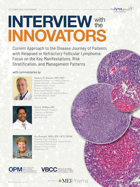 Interview With the Innovators Current Approach to the Disease Journey of Patients with Relapsed or Refractory Follicular Lymphoma: Focus on the Key Manifestations, Risk Stratification, and Management Patterns