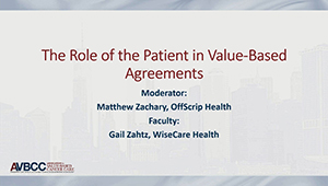 The Role of the Patient in Value-Based Agreements